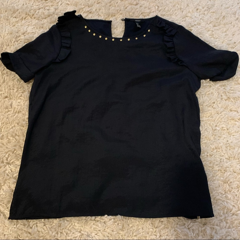 Black Top with Gold Studs